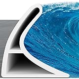 KRUI Collapsible Shower Threshold Water Dam, 67 In, Self Adhesive Shower Edge Water Barrier Stopper, Shower Water Blocker Retention System, Dry and Wet Separation for Bathroom Kitchen Countertop Sink