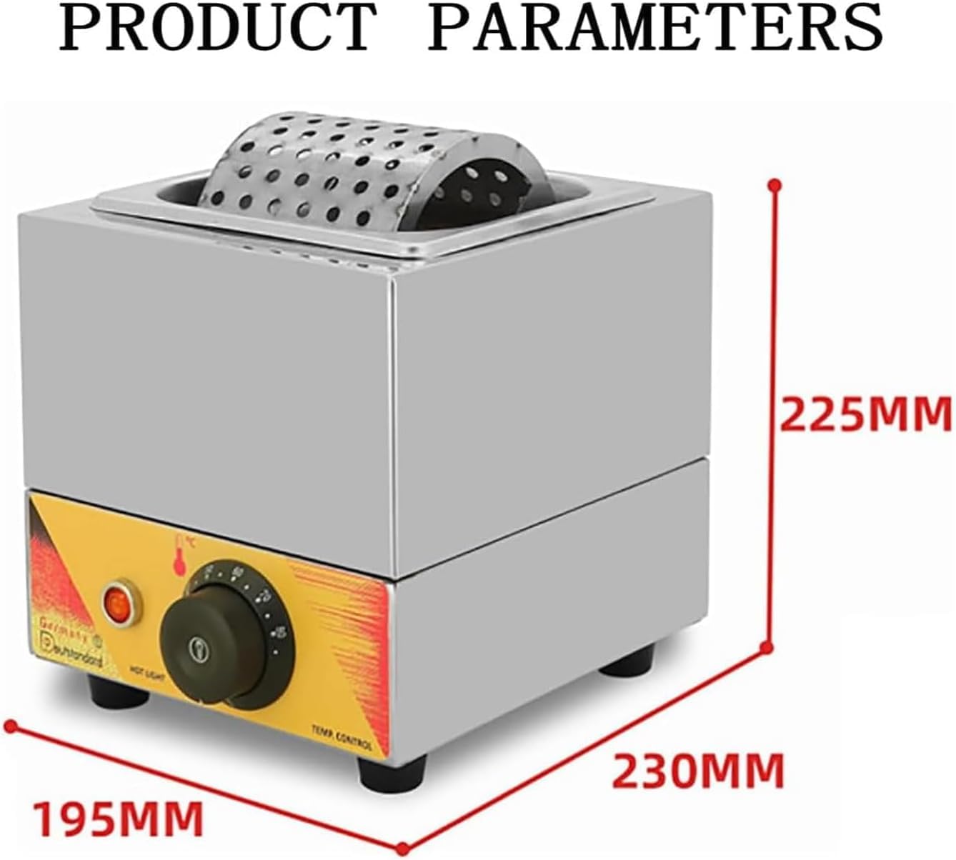 Máquina Comercial para Untar Mantequilla, con Temperatura Regulable, Equipo de Recubrimiento para restaurantes, cafeterías, Bares y oficinas.