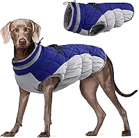 Vista 22 de FUAMEY - Abrigo para perro, tamaño mediano, color rosado, de piel sintética, impermeable, resistente al viento, reflectante, para clima frío