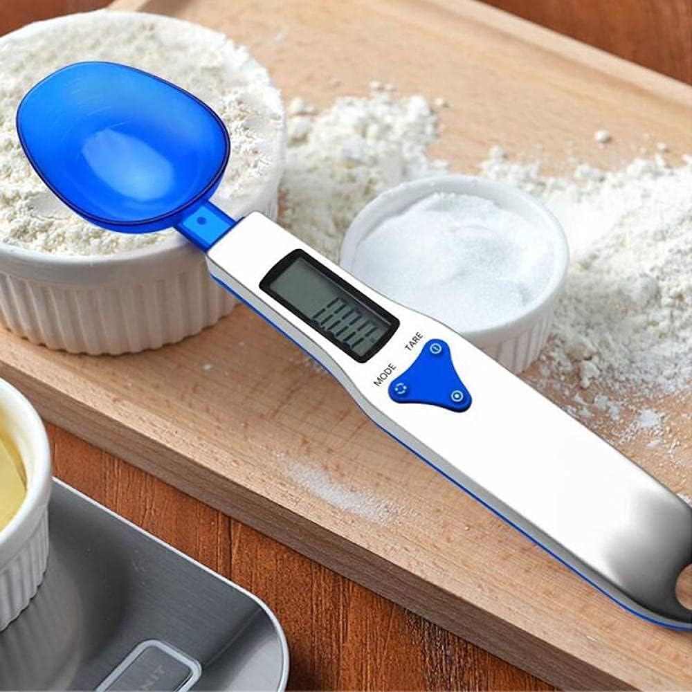 Elektronische Löffelskala Digitale Anzeige Home Küche Kochen Lebensmittel Elektronische Skala mit Skala Messwaage Löffel Küchenwaage Lebensmittelskala 500G