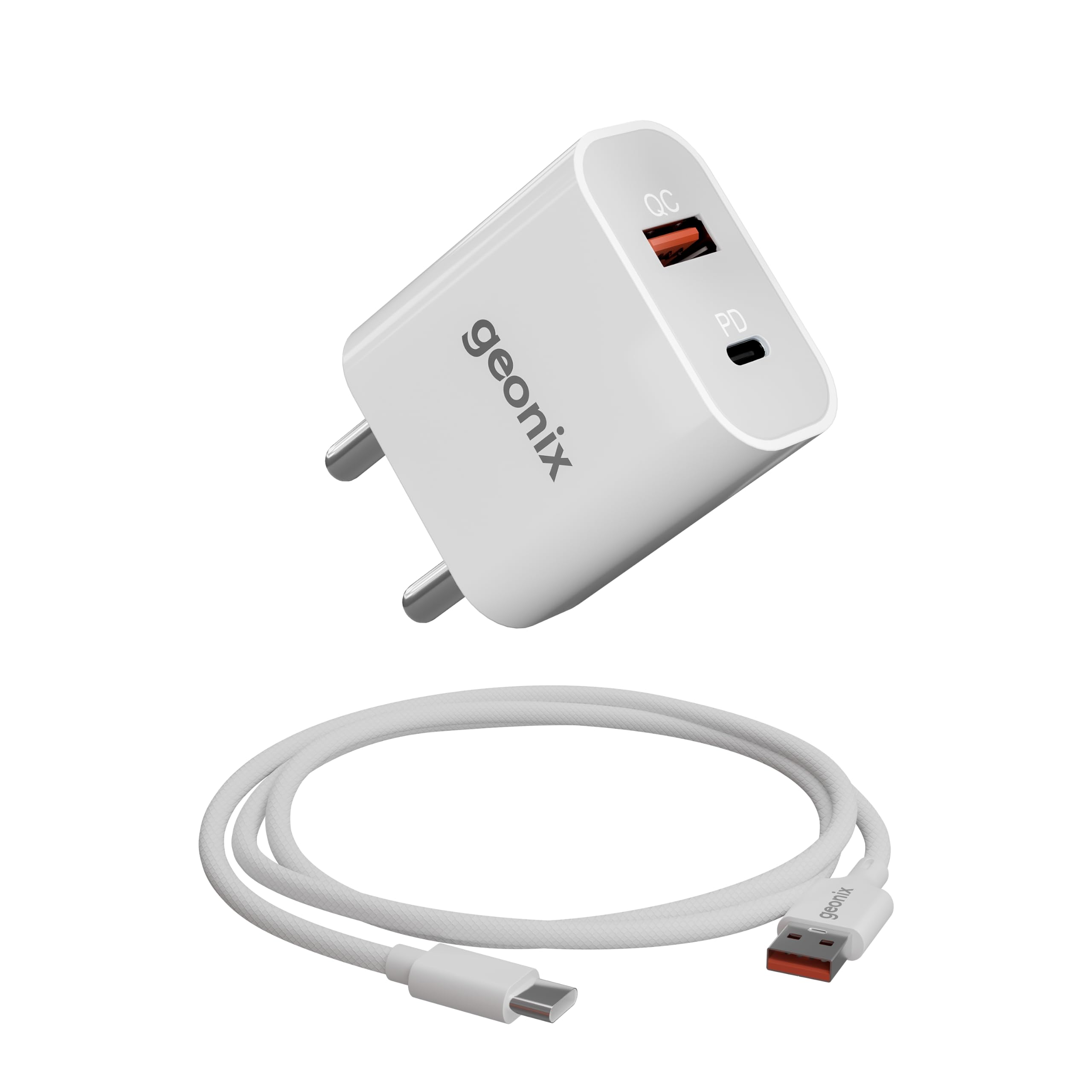 USBーctomagsafe3充電機 Geonix Atomic AC25 25W PD + QC Fast Charger with 1M Type-C Cable