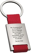 Liebesbeweis Schlüsselanhänger mit Gravur | Erhältlich in Schwarz Blau Rot | Vergangenheit | Ich liebe dich Anhänger für Partner | 8,5x3,5cm | Romantisches Geschenk Freundin Freund zum Jahrestag