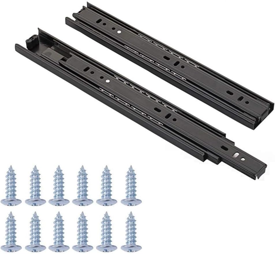 Full Extension Less Noise Ball Bearing Drawer Slides, 10 Inches, 4-Pair