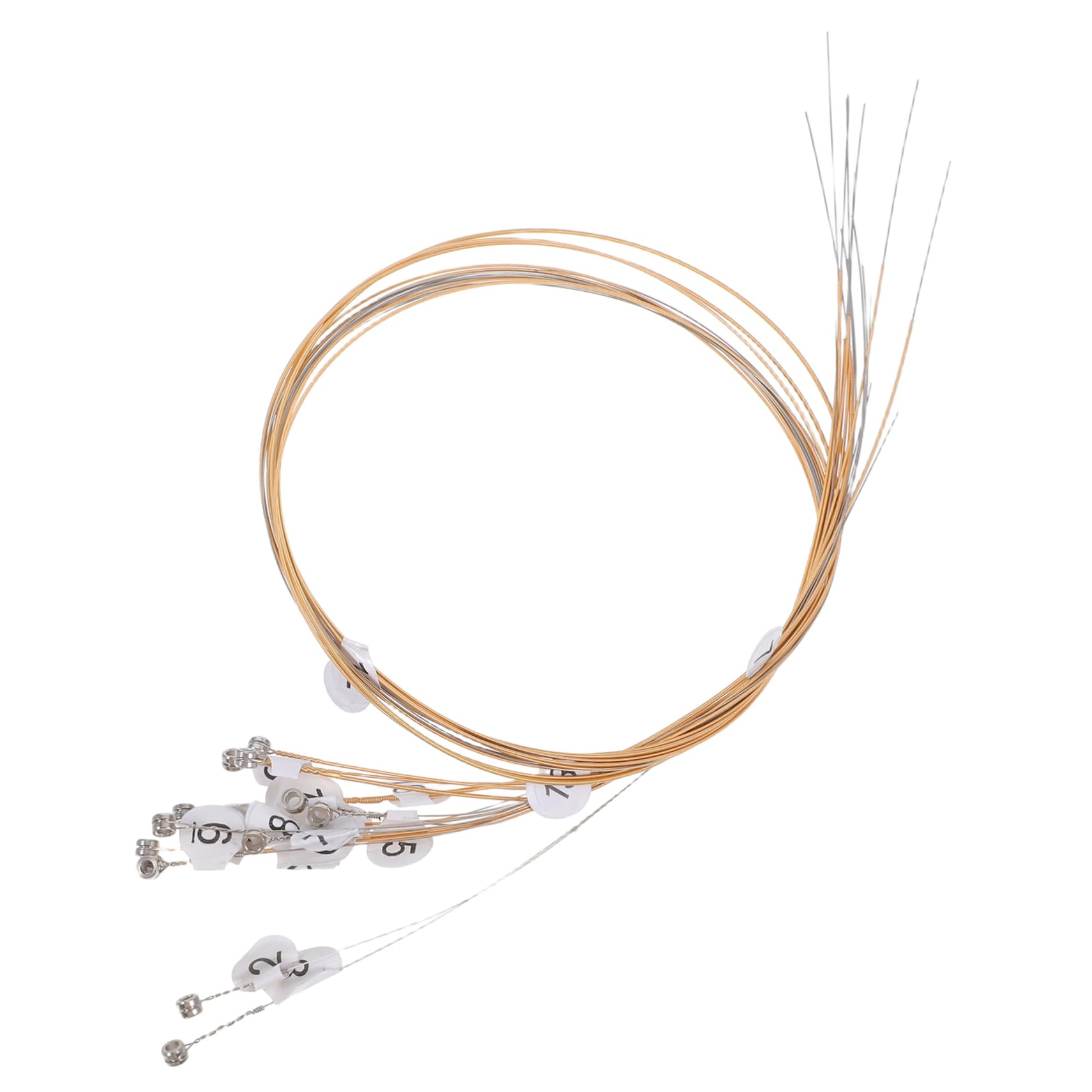 Corde per Arpa Lira in Acciaio Kit di Sostituzione Corde per Arpa Accessori per Strumenti Musicali e Rivetti