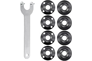 9-Piece Milwaukee Grinder Nut Set with Wrench