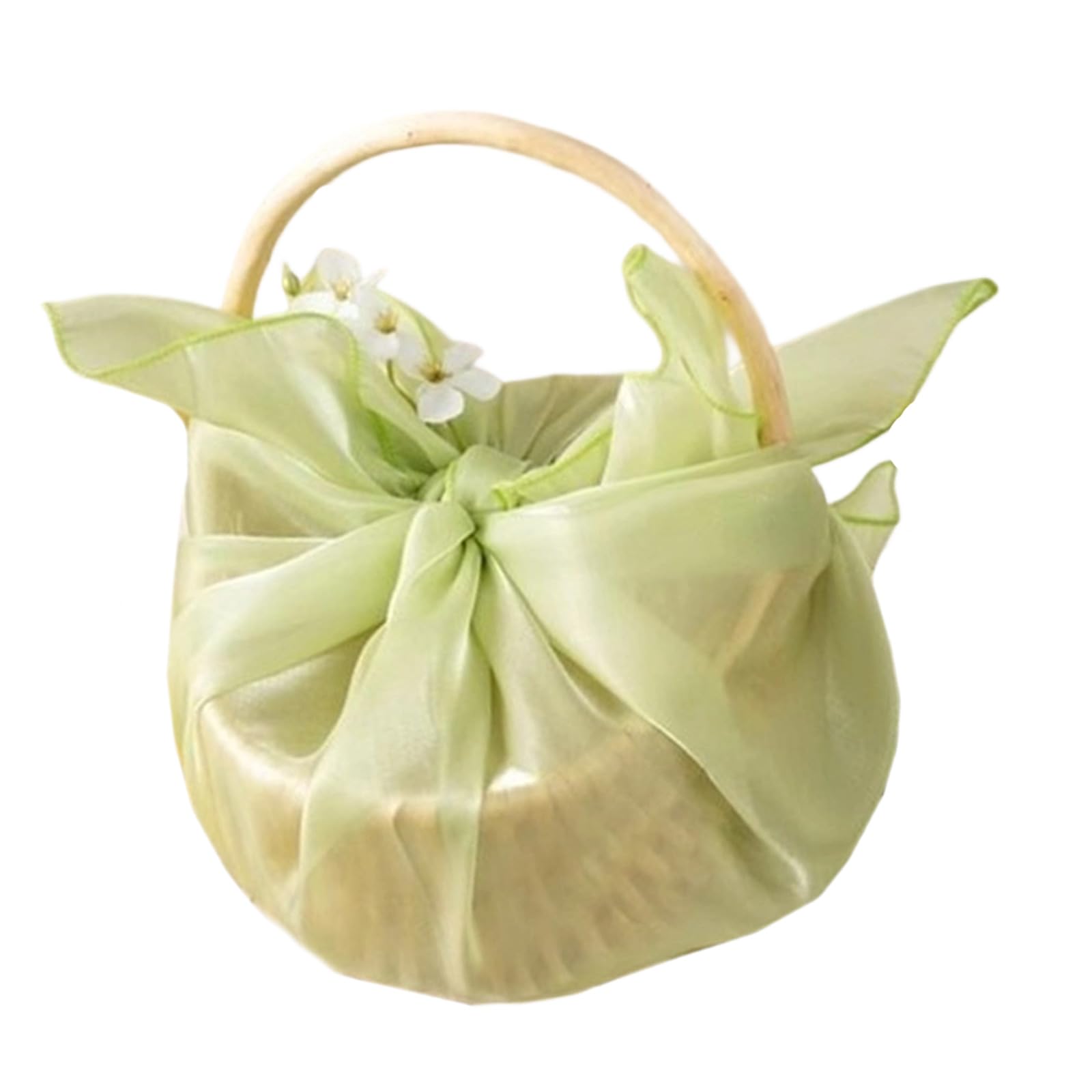 Flower Basket Treats Box Decorative Gift Basket for Bridal Bridesmaid Wedding Souvenir and Centerpiece Decoration Wedding Accessory