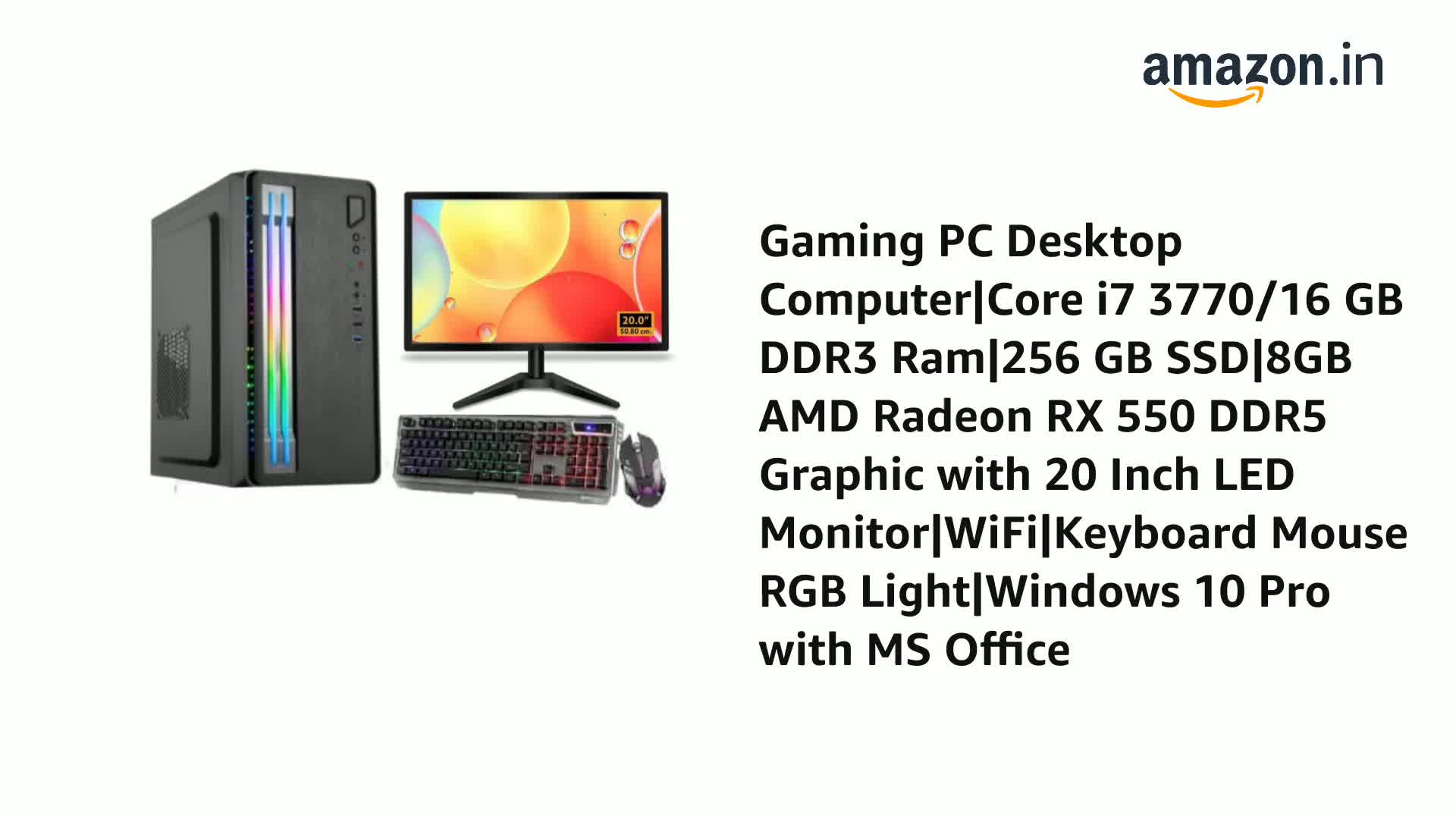 Gaming PC Desktop Computer|Core i7 3770/16 GB DDR3 Ram|256
