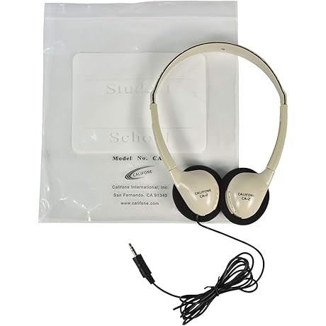 CA-2 School Headphones with Resealable Storage Bag