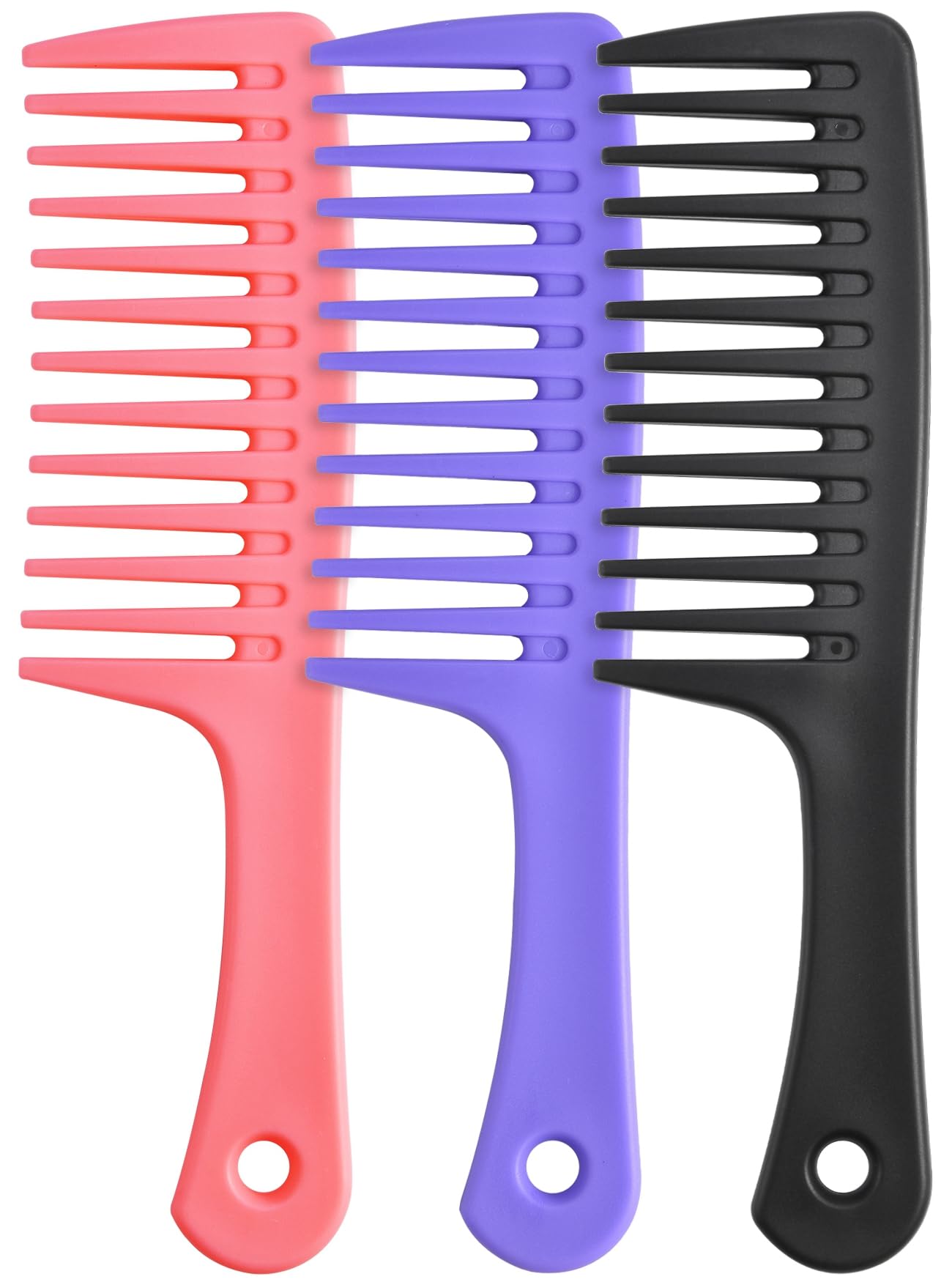 Wide Tooth Comb and Large Hair Detangling Comb, Durable Hair Brush for Best Styling and Professional Hair Care, Suitable for Curly Hair, Long Hair, Wet Hair in all Types, Reduce Hair Loss and