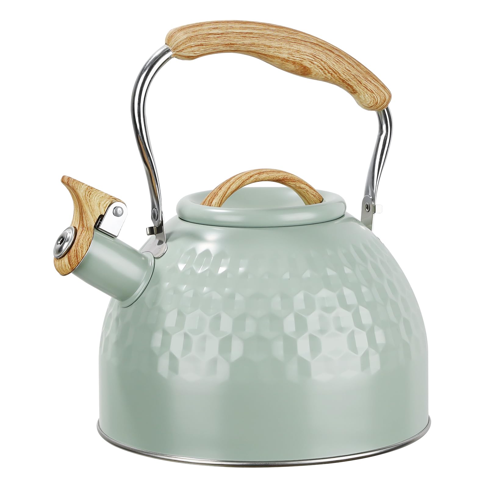 3liter wasserkessel Retro Teekessel,Flötenkessel, Wasserkessel Induktion Flötenkessel aus Edelstahl für Gasherd Induktionsherd Herd Wasserkocher Für Gasherd Und Induktion