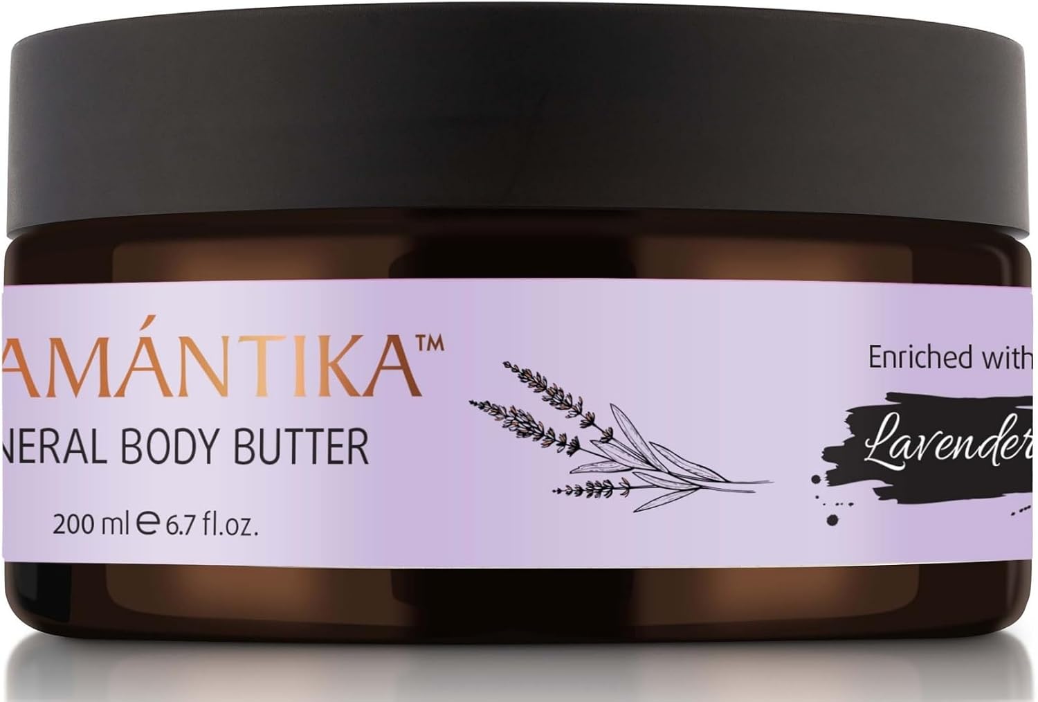 SEAMANTIKA – Minerale Bodybutter met Lavendel – Intensieve Hydratatie en Kalmerend – Voor Droge en Gevoelige Huid – Verrijkt met Shea Butter – Vrij van Parabenen, Sulfaten en Minerale Oliën – 250 ml