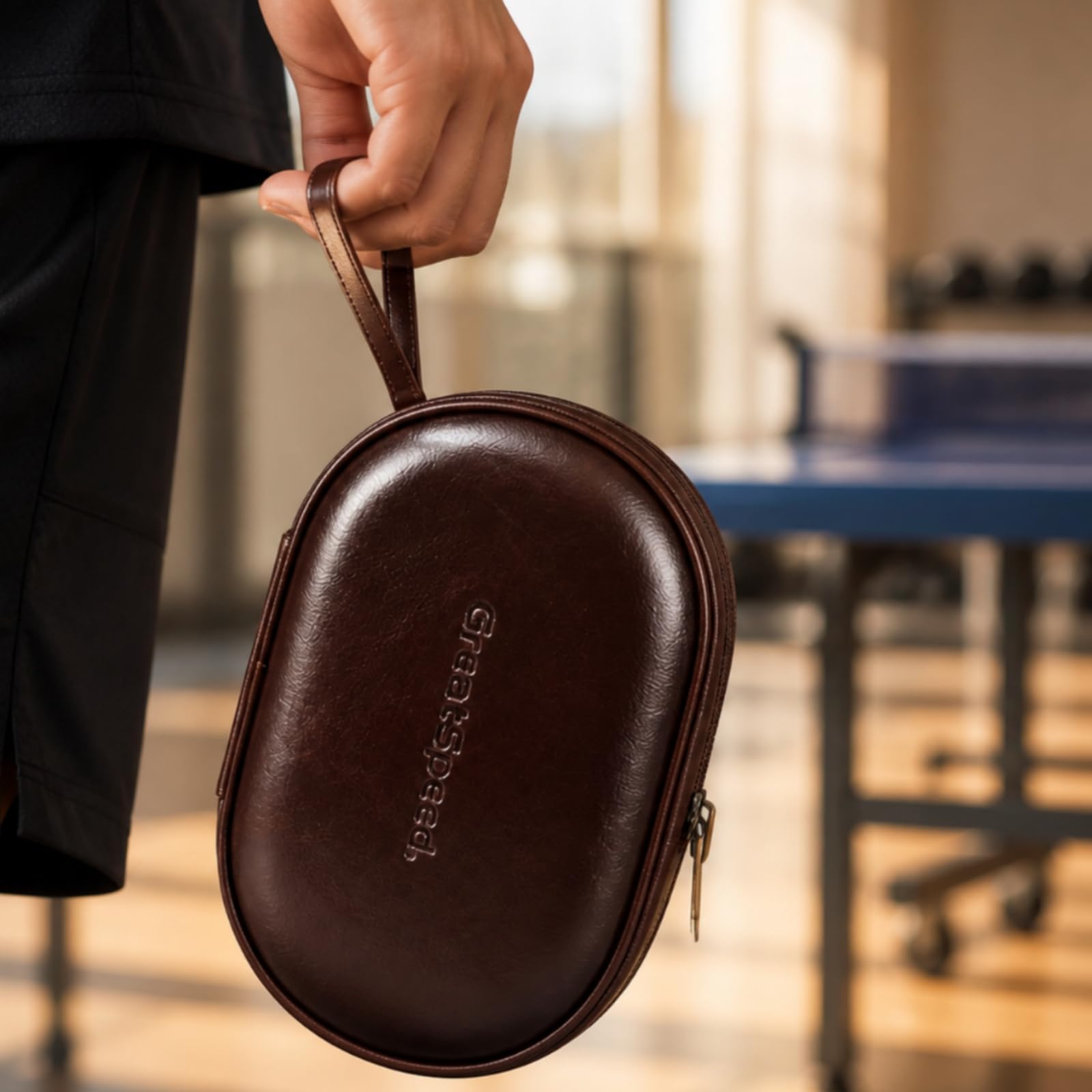 Schlägertasche mit Reißverschluss | Kompakt, Tischtennishülle, Sicher, für Training, Tischtennisspieler