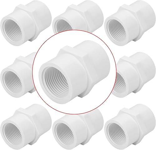 Miniatura 8 de Paquete de 20 Niples de PVC de 3/4 Pulgada con Rosca Macho, Adaptador Conector de Acoplamiento (Macho x Macho) 3/4" PVC NPT Acoplamiento de Rosca