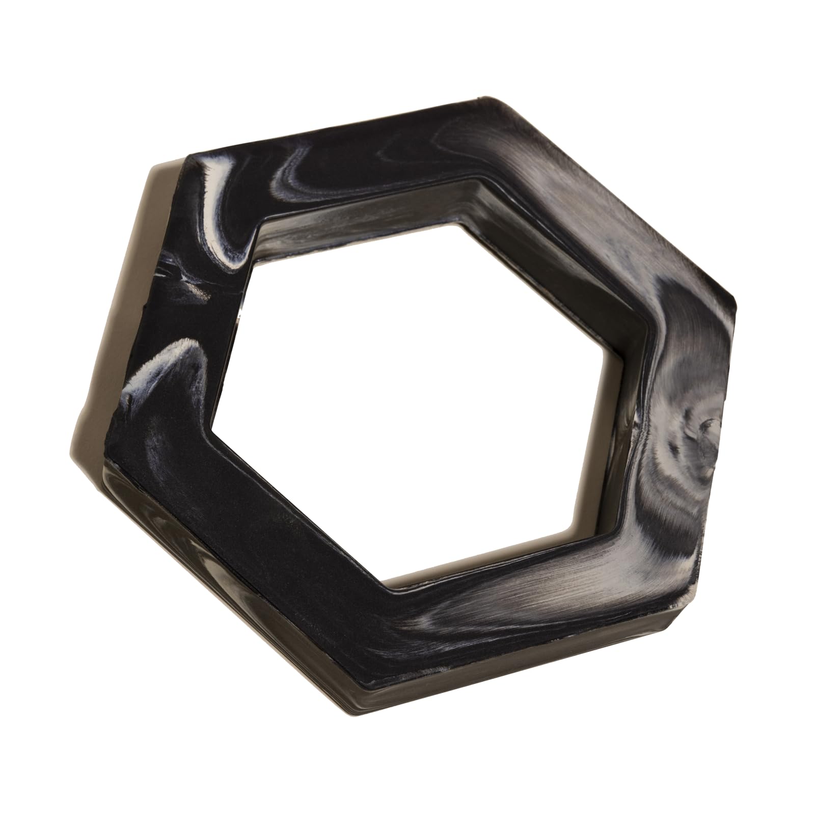 Reese+Murphy Marble Hexagon Dog Chew Toy - Dog Toys for Small Medium Large Breed - Teething Toys for Dogs - Puppy Chew Toys