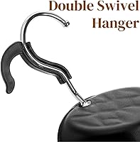 Vista 5 de Paquete de 2 maniquíes femeninos negros, forma de vestido largo con espalda hueca y cadera, maniquí esmerilado inastillable con gancho para colgar