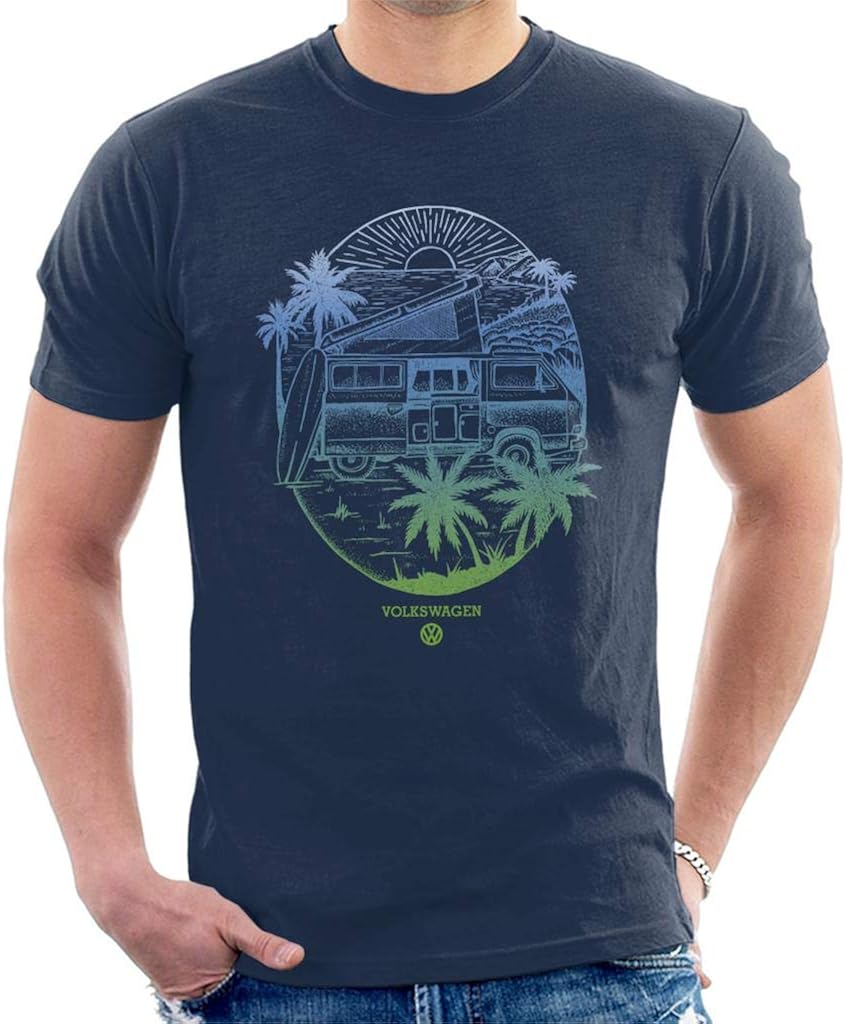 Volkswagen Coastline Sunset Men's T-Shirt