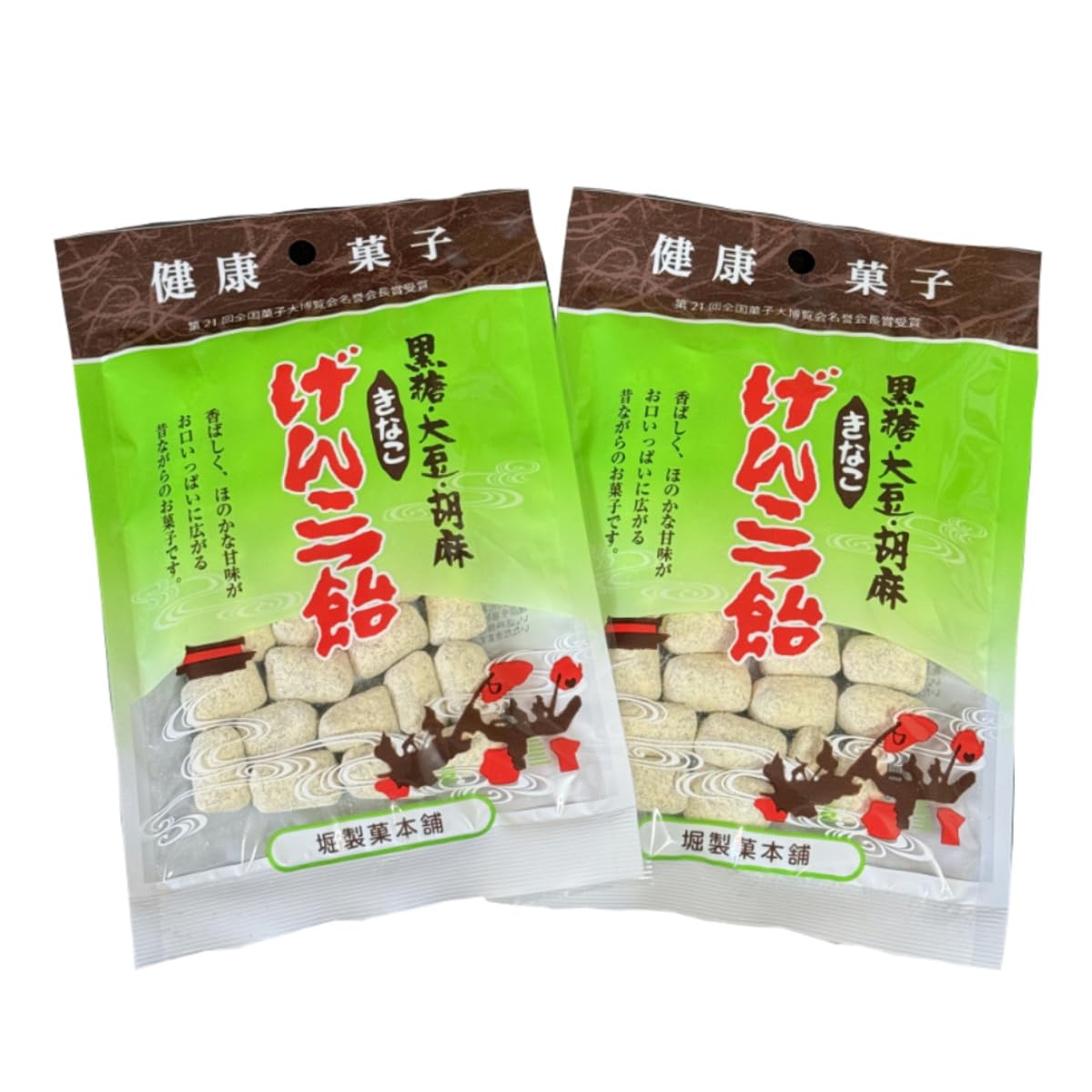 Amazon.co.jp: 堀製菓本舗 きなこげんこつ 110g×12個 : 食品・飲料・お酒