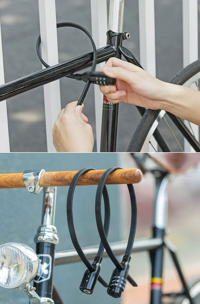 MTB Roadbike-Schloss, Radsperrsicherheit Kennwort Anti-Diebstahl Helm Lock 2 Tasten Fahrradschloss Outdoor-Radsportzubehör Fahrradschloss