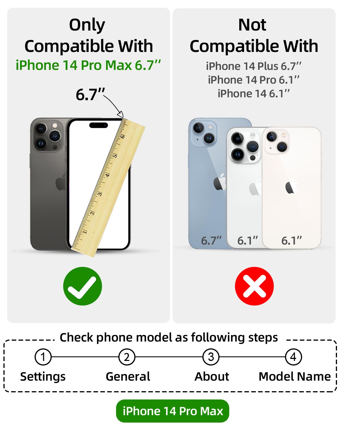 CASEOWL iPhone 14 Pro Max Case Wallet [Support Magsafe Charger] Magnetic Detachable Flip Leather Wallet Phone Case with 10 Card Slots[RFID Blocking], Zipper Pocket, Stand, Strap for Women Men,Gray