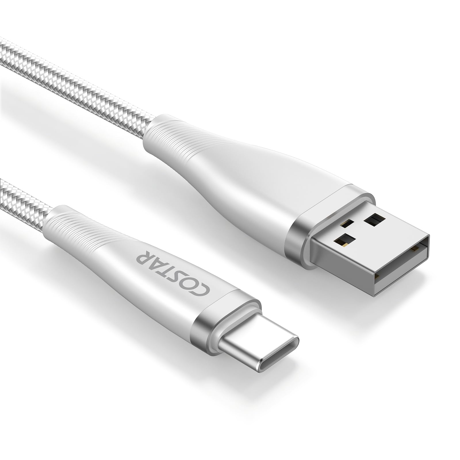 COSTAR USB to 8 Pin Charging Cable, 3A Fast Charger Nylon Braided Cable, Data Sync Transfer For iPhone 14 /Pro Max /13/12/12 Pro,11,Mini, X, 8,7,6(silver 2m) — Amazon image 10