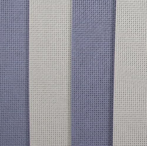 Image of KCS 4 /6 pc of 12 inch x 18 inch(30cmx45cm) 18CT Counted Cotton Aida Cloth Cross Stitch Fabric (4 pc, Pearl Grey+Light Steel Grey)