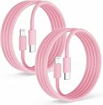 Paquet de 2 USB Câble de foudre C pour Apple iPhone 14/13/12 Corde de charge rapide 6 pieds [Apple MFi certifié], type C à cordon de foudre 6 Ft pour Apple iPhone14 13 12 11 Pro Max/Mini
