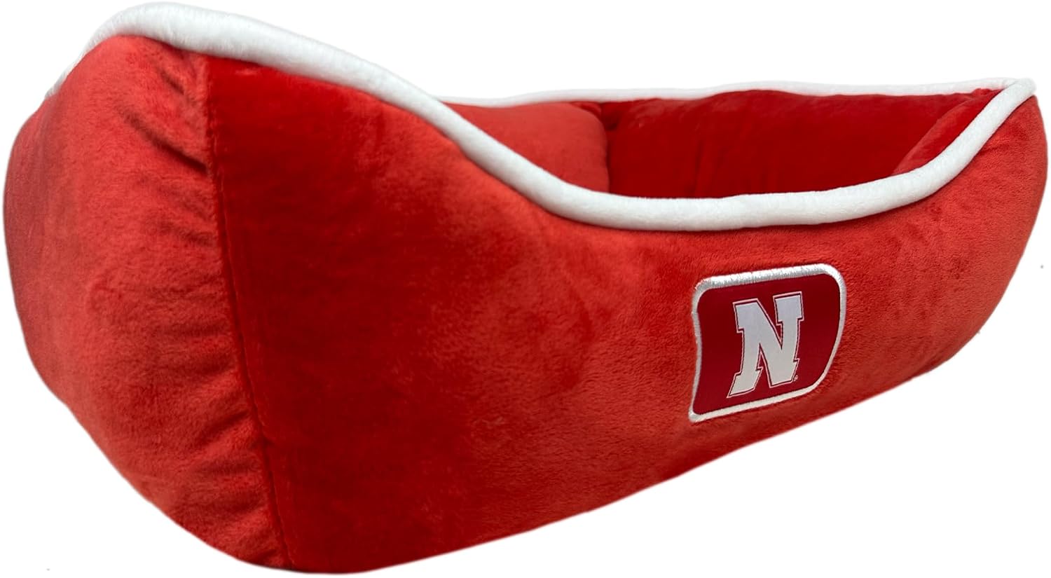 Pets First NCAA Nebraska Cornhuskers Dog Cuddle Bed. Comfortable Pet Bed with Emroidered Team Name & Logo