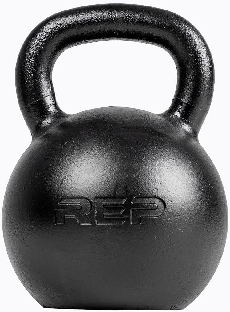 REP Fitness Kettlebell Set and Singles, 4kg to 24kg, 9lb to 53lb Weight Range, Cast Iron, Strength Exercise Training, Home Gym, Power Workout Equipment, Free Weights, Dumbbell Alternative