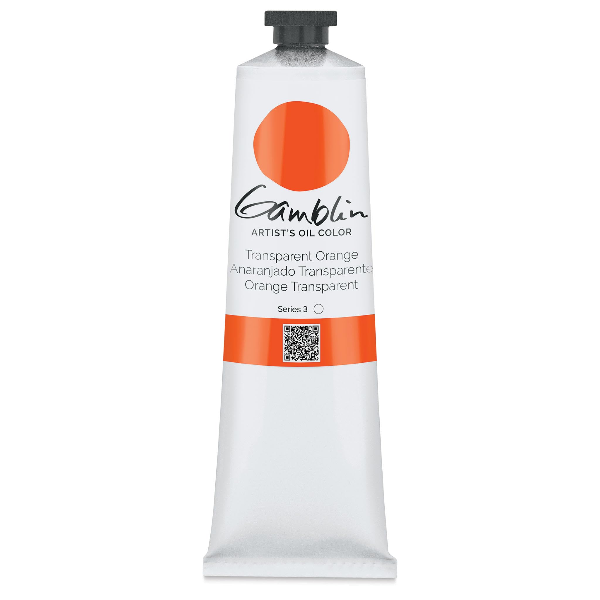 Gamblin Artist Oil Color - Transparent Orange - 150 ml Tube