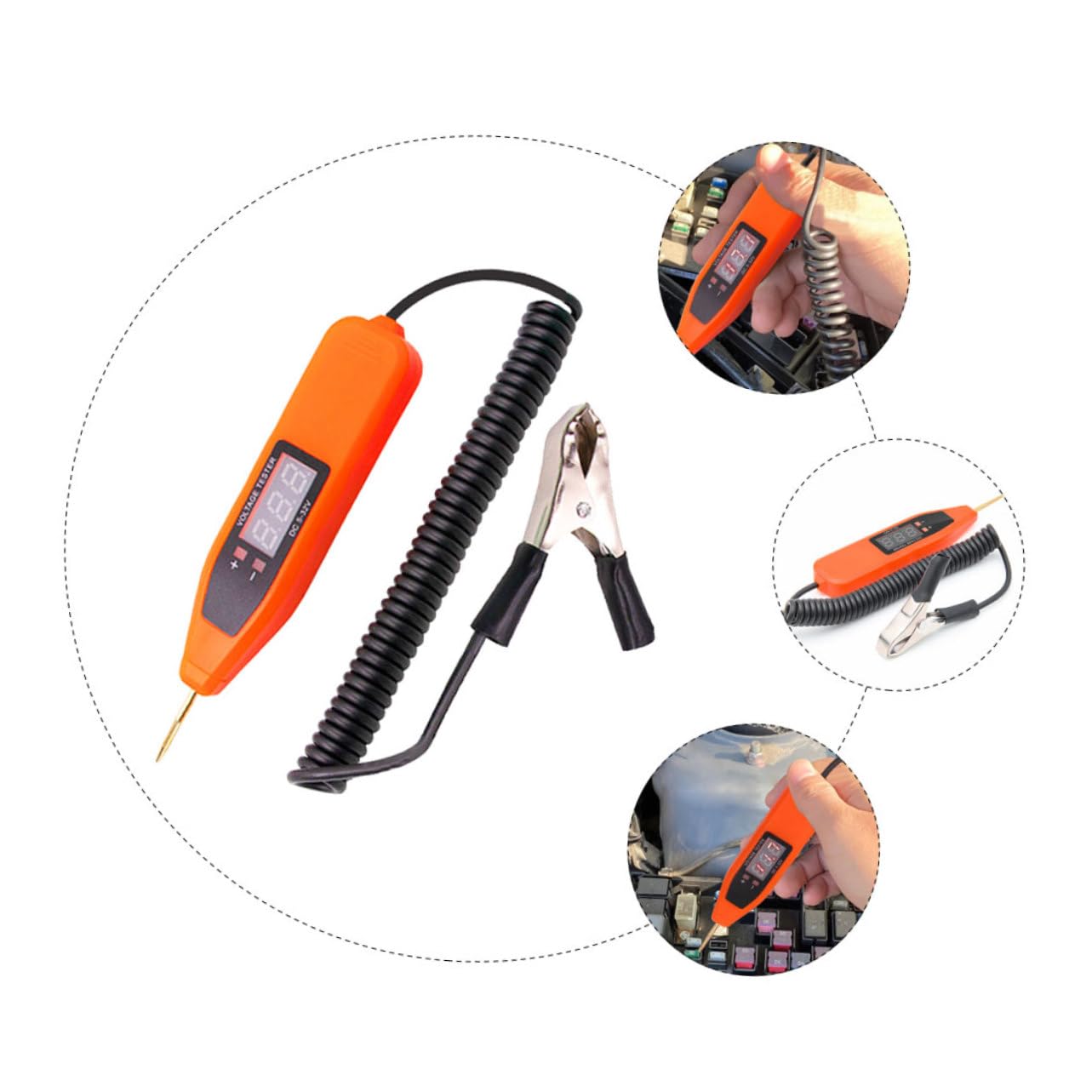 MAGICLULU 4 Pièces Stylo De Test De Tension Testeur De Fusible De Tension De Voiture Testeur De Tension Numérique Testeur Électrique Automobile Testeur De Fusibles De Voitures Outil Abdos
