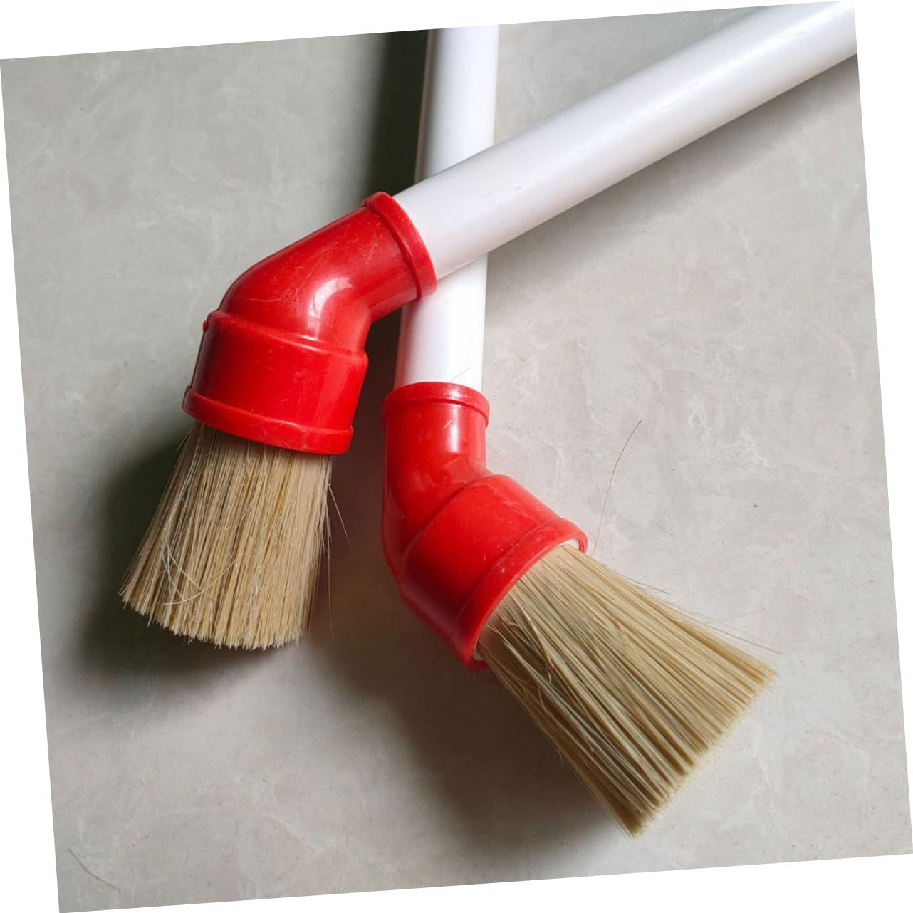 PRETYZOOM 4 Set Pennello per per Pneumatici Spazzola per Ruote Dettaglio Auto Spazzola per Grasso per Pneumatici Spazzola per Strofinare Pennello per Dettagli Plastica 2 Pezzi*4