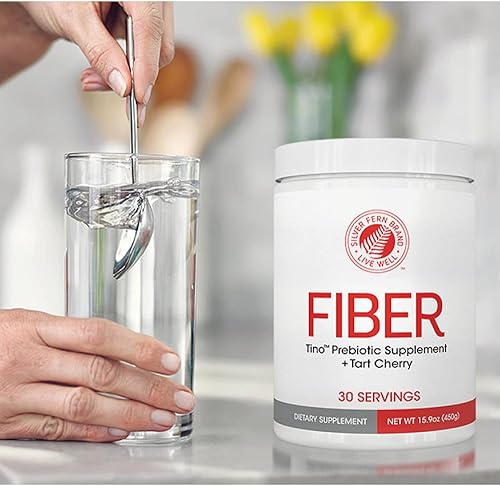 Miniatura 4 de Tino - Suplemento natural de fibra prebiótica sin gluten, con extracto de cereza ácida y extracto de levadura negra de Polycan, mezcla de polvo de