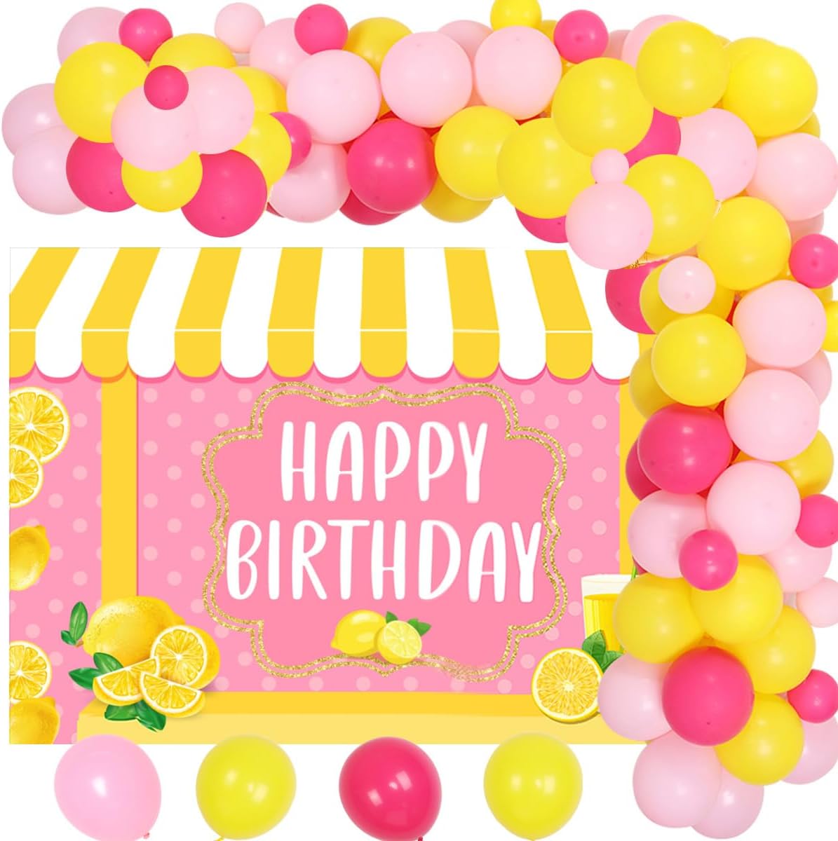 Amazon.com: Lemon Birthday Party Decorations for Girls Lemonade Themed ...