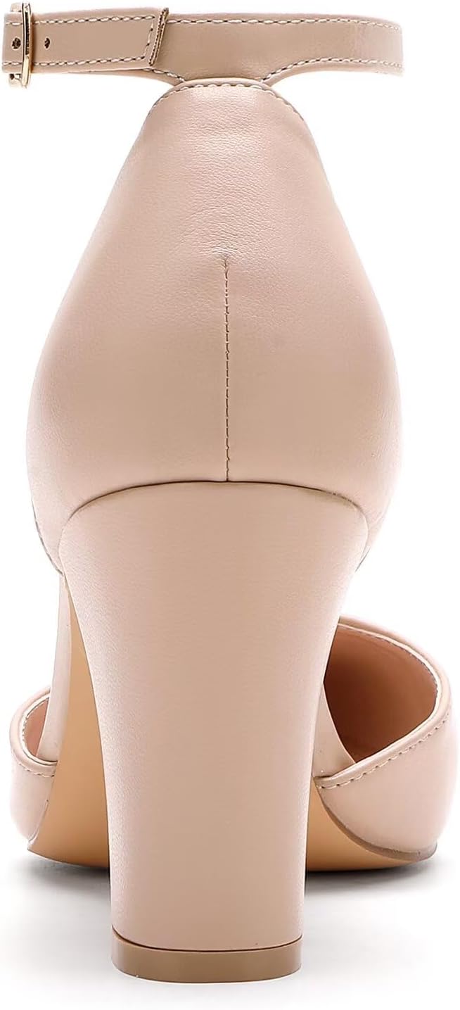 HKL Women's Closed Toe Pointed Toe Heels Pumps - Image 6