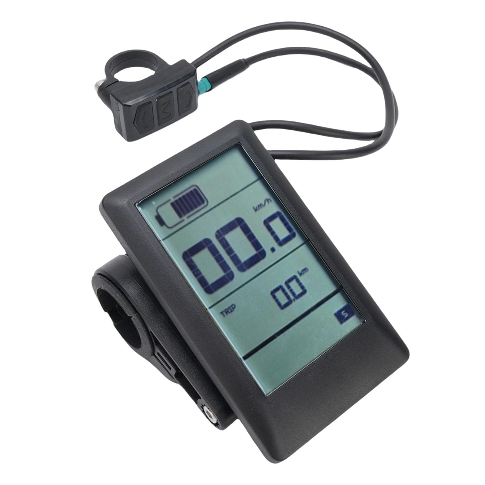 Misuratore Display LCD Retroilluminato per Bici Elettrica per Motori Mid Drive Costruzione Robusta Impermeabile per Appassionati di Ciclismo All'aperto Materiale PC