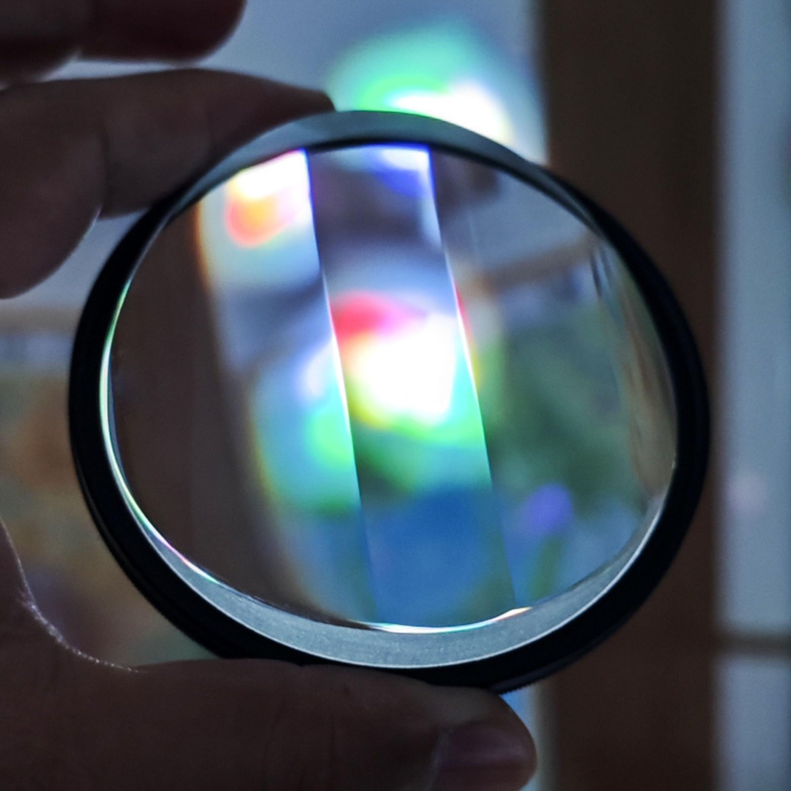 Prism Lens 77mm Linear Glass Prism Filter Creative Photo Effects