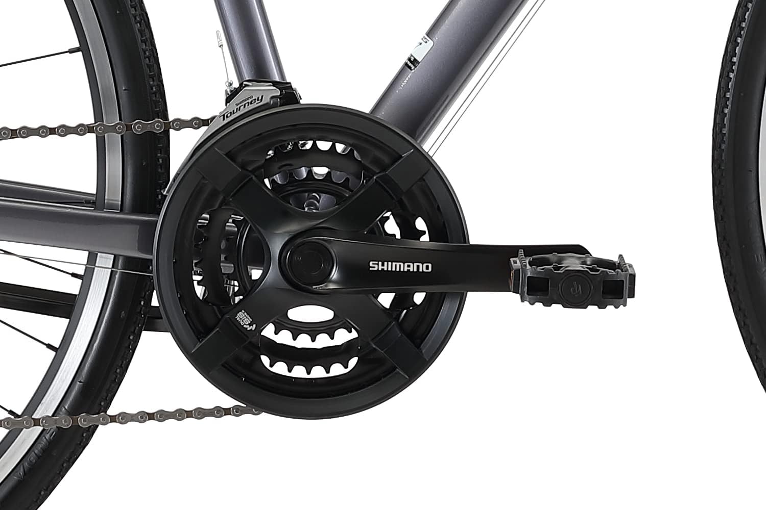 Cross200 21 Speed Hybrid Bike Commuter City Bike, for Men and Women, Adult and Teenager, 700C Wheel, 15.5/17.5/19.5/21.5 Inch Lightweight Aluminum Alloy Frame