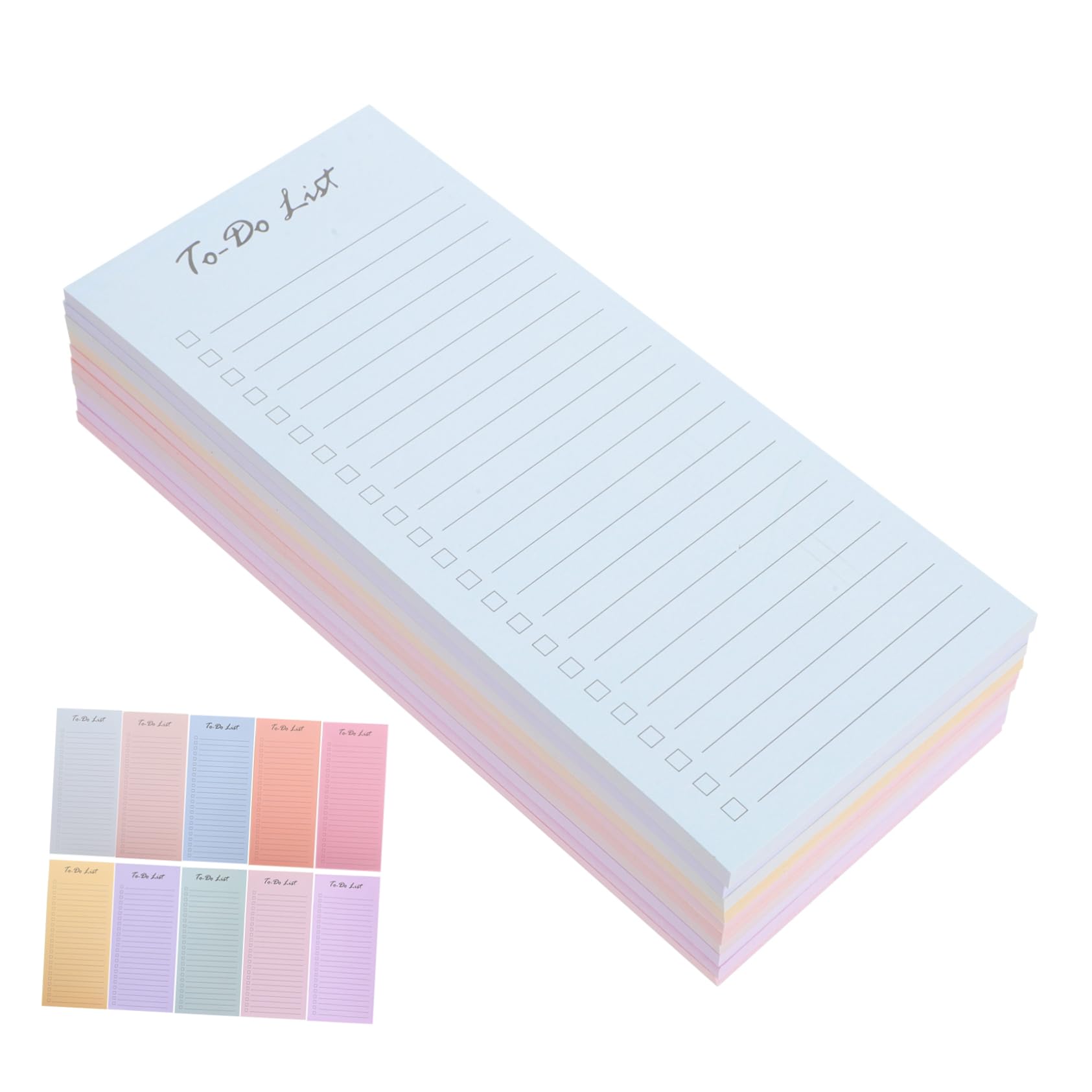 DOITOOL Blocco Note Pianificatore per Agenda Giornaliera, Promemoria e Tracciamento Attività, 10 Pads, 50 Pagine per Pad, Carta per Ufficio e Scuola