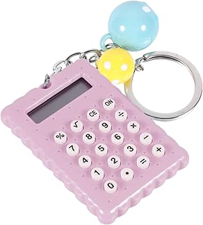 Ciieeo Chaveiro Calculadora De Bolso Bolsa De Guloseimas Chaveiros Para Calculadora Novidade Chaveiro Calculadora Pequena Calculadora Tamanho De Bolso Com Chaveiro Aço Inoxidável Roxo