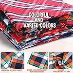 50 pcs bandanas for dogs plaid dog bandana washable puppy bandana triangle dog drool bibs dog hankerchief girl comfortable scarfs for small medium large dogs girl boy pet accessories 12 61pjrt16mol. Sl500. Ss150