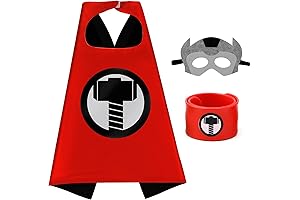 Dress Up Capes for Kids Superhero Cloak with Mask and Waistband Halloween...