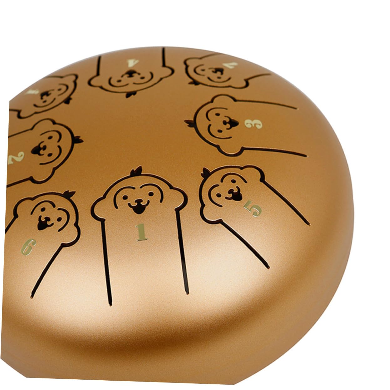 ifundom 5.5'' Boys and Girls Steel Tongue Drum Beginner Drum Unique Sound for Music Therapy