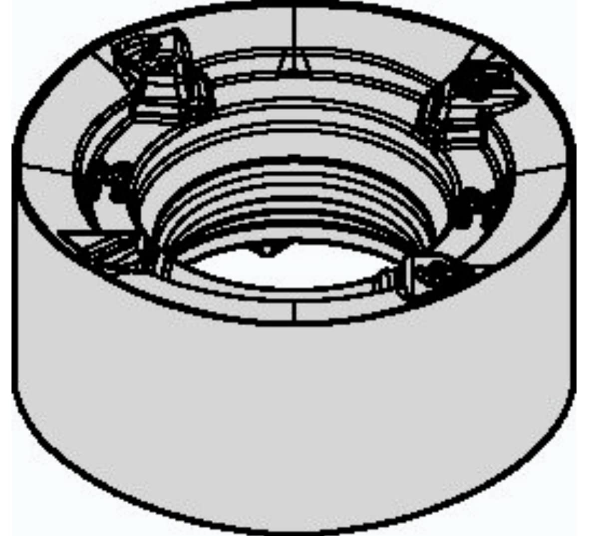 WIDIA 5274512 Copy Mills M200 Series Insert 10MM Size, 0.0870MM Chip Thickness TiN Carbide .S..MM Round M200 Rn10 Milling Insert RNGJ10T3M0SMM