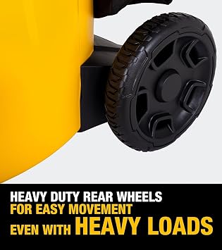 DEWALT 16 Gallon STEALTHSONIC Poly Wet/Dry Vacuum, DXV16P-QTA Noise Reduction Vac, Heavy Duty Shop Vacuum for Jobsite/Workshop, Reduce Motor Noise, Yellow