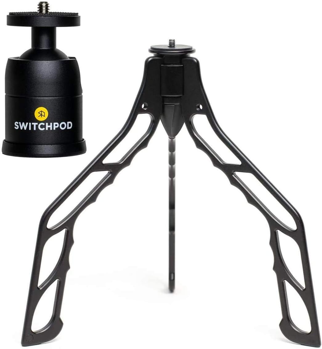 SwitchPodTripod & Ball Head Combo Bundle — Compact Travel Tripod for Cameras or Phones