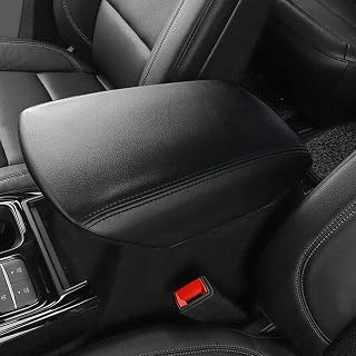 AABIGAIL PU Leather Center Console Armrest Cover for Ford Explorer 2020-2023 - Waterproof Scratch-Resistant Protector (Black)