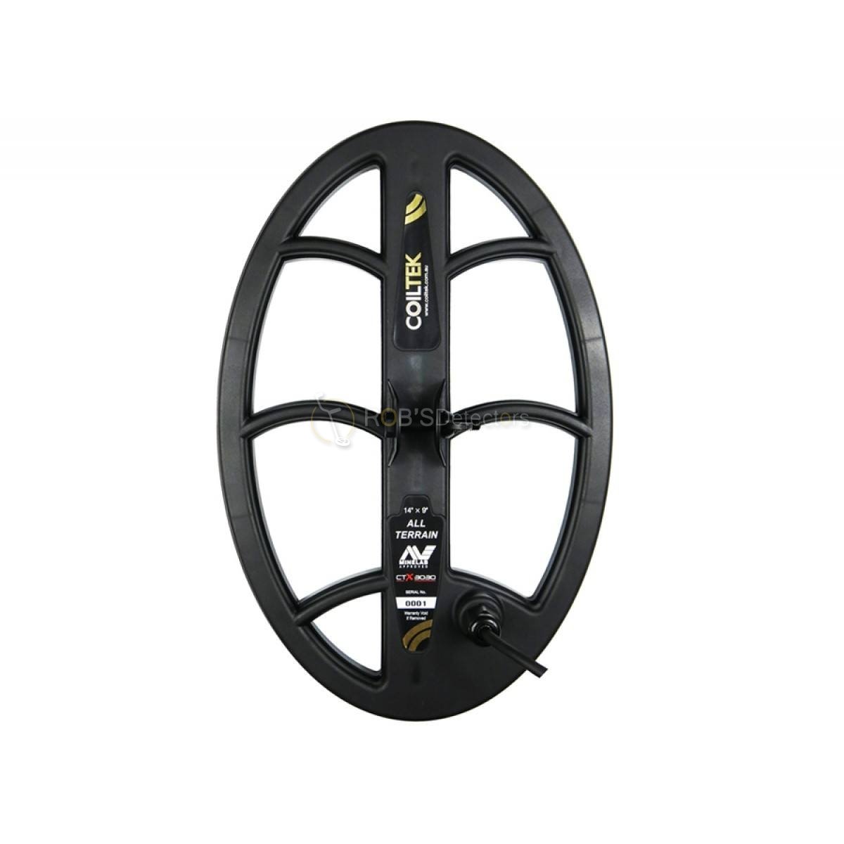 Coiltek 14x9 inch DD Search Coil for Minelab CTX 3030 Metal Detector