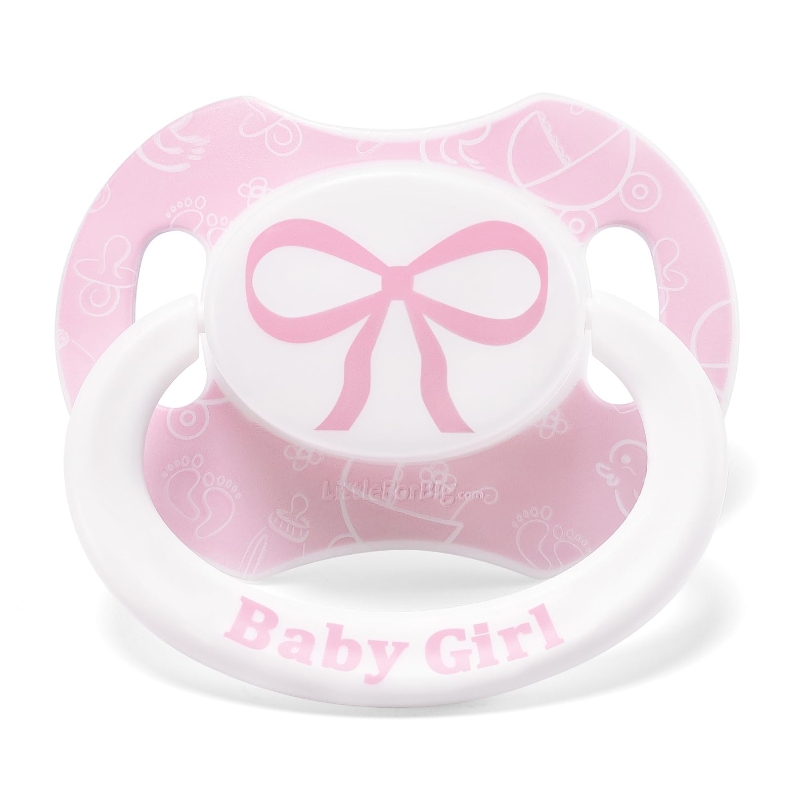 LittleForBig Bigshield Generation-II Adult Sized Printed Pacifier Girl Pattern