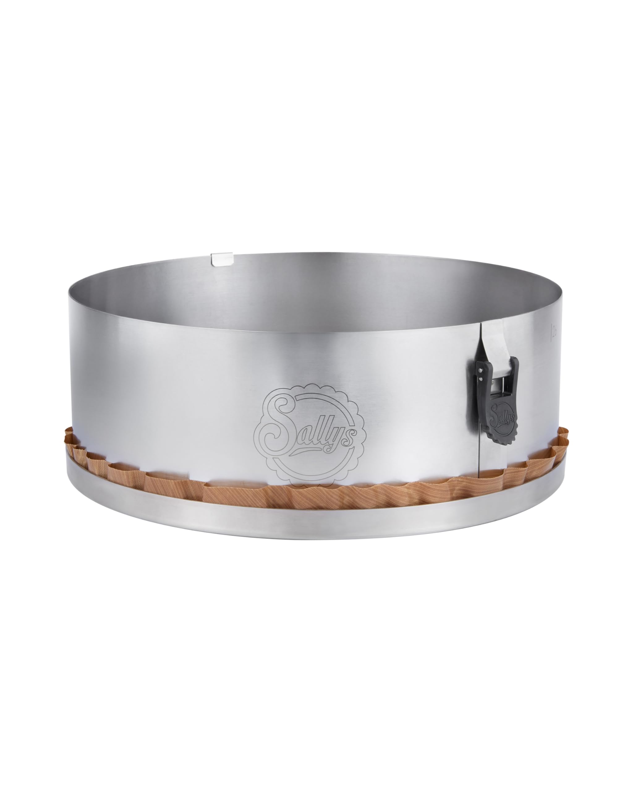 Sallys Springform mit perforiertem Boden und Dauerbackfolie, Edelstahl (28 cm)