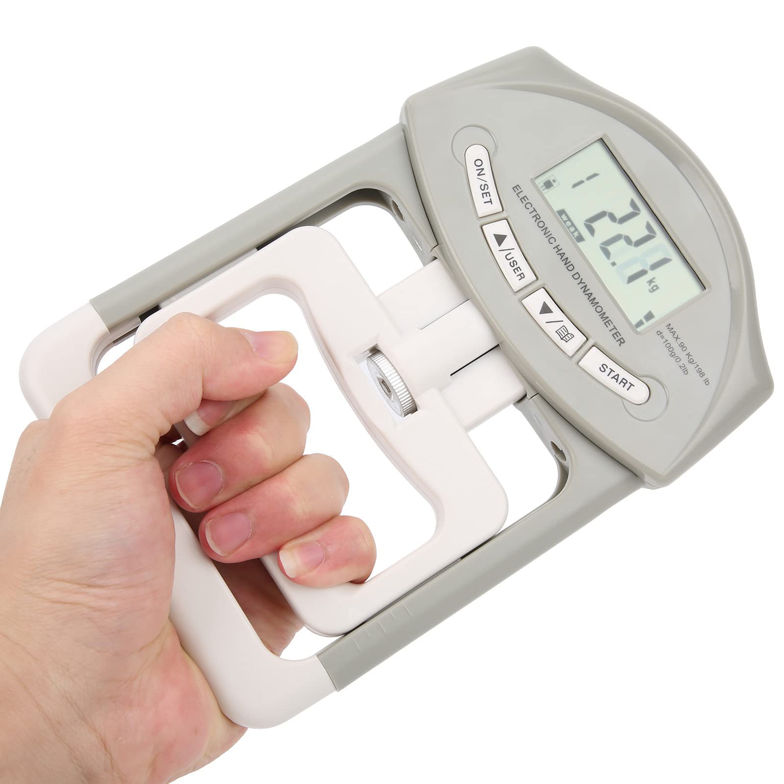 Dinamómetro de Fuerza de Agarre Manual LCD para Medición Precisa para Adultos y Niños